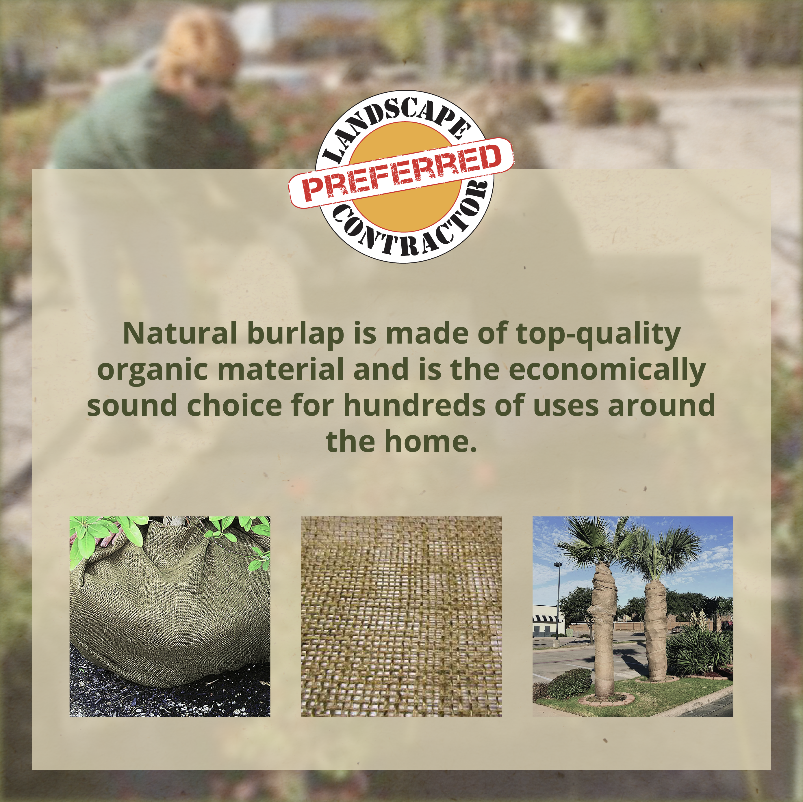 DeWitt 4x250' 5.5 Oz Natural Gardening Landscape Burlap Fabric Roll (Open Box)