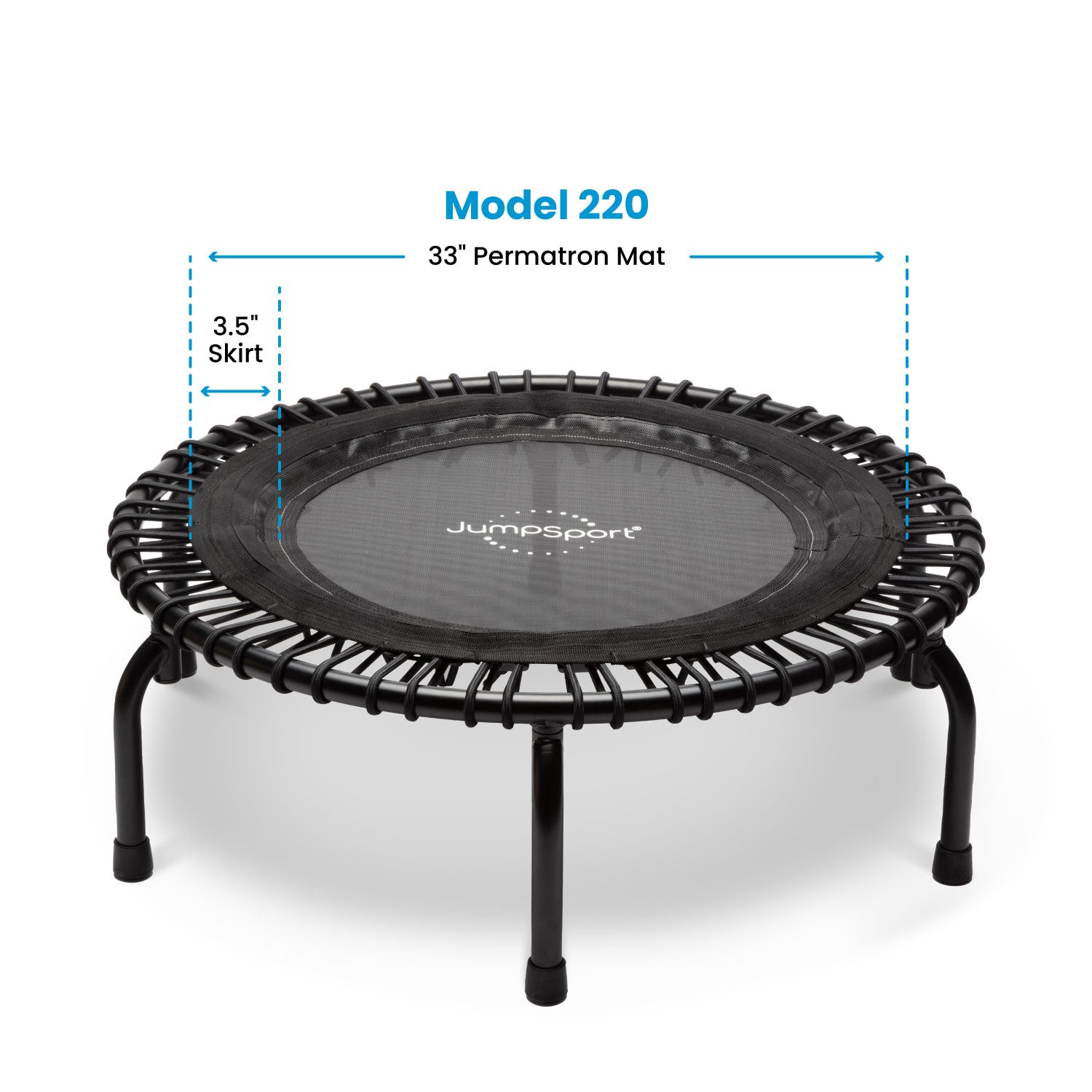 JumpSport 220 Small Rebounder for Adults, 39" ESSENTIAL Fitness Trampoline(Used) - VMInnovations