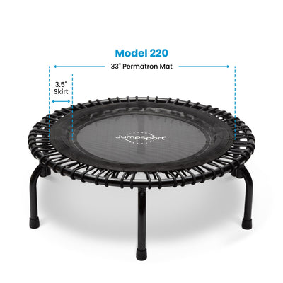JumpSport 220 Small Rebounder for Adults, 39" ESSENTIAL Fitness Trampoline(Used) - VMInnovations