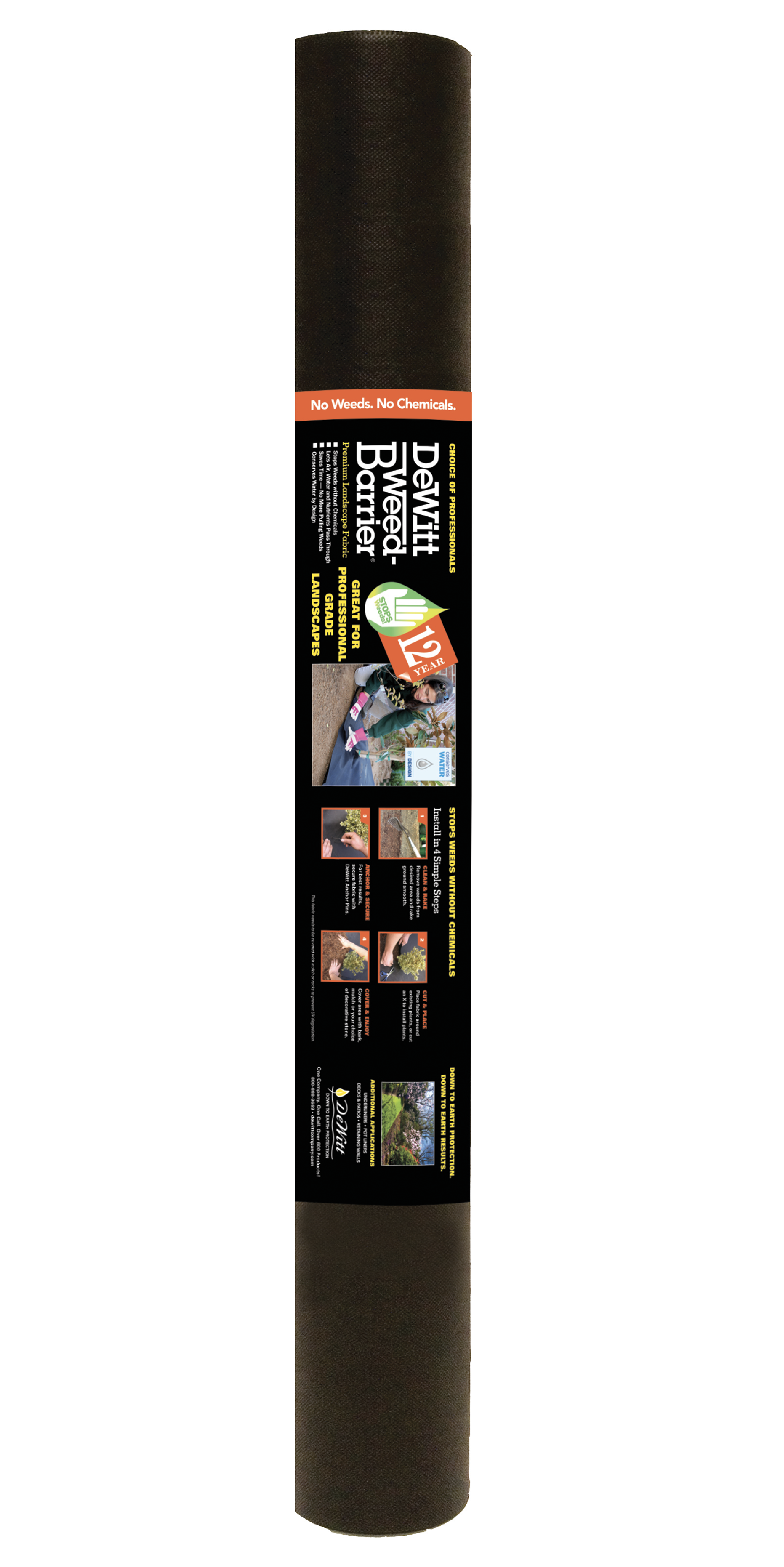 DeWitt 12 Year 6 x 300 Feet 3 Ply Nonwoven Fabric Home Weed Barrier (Open Box) - VMInnovations