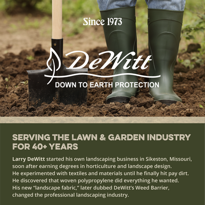 DeWitt 12 Year 6 x 300 Feet 3 Ply Nonwoven Landscape Fabric Home Weed Barrier - VMInnovations