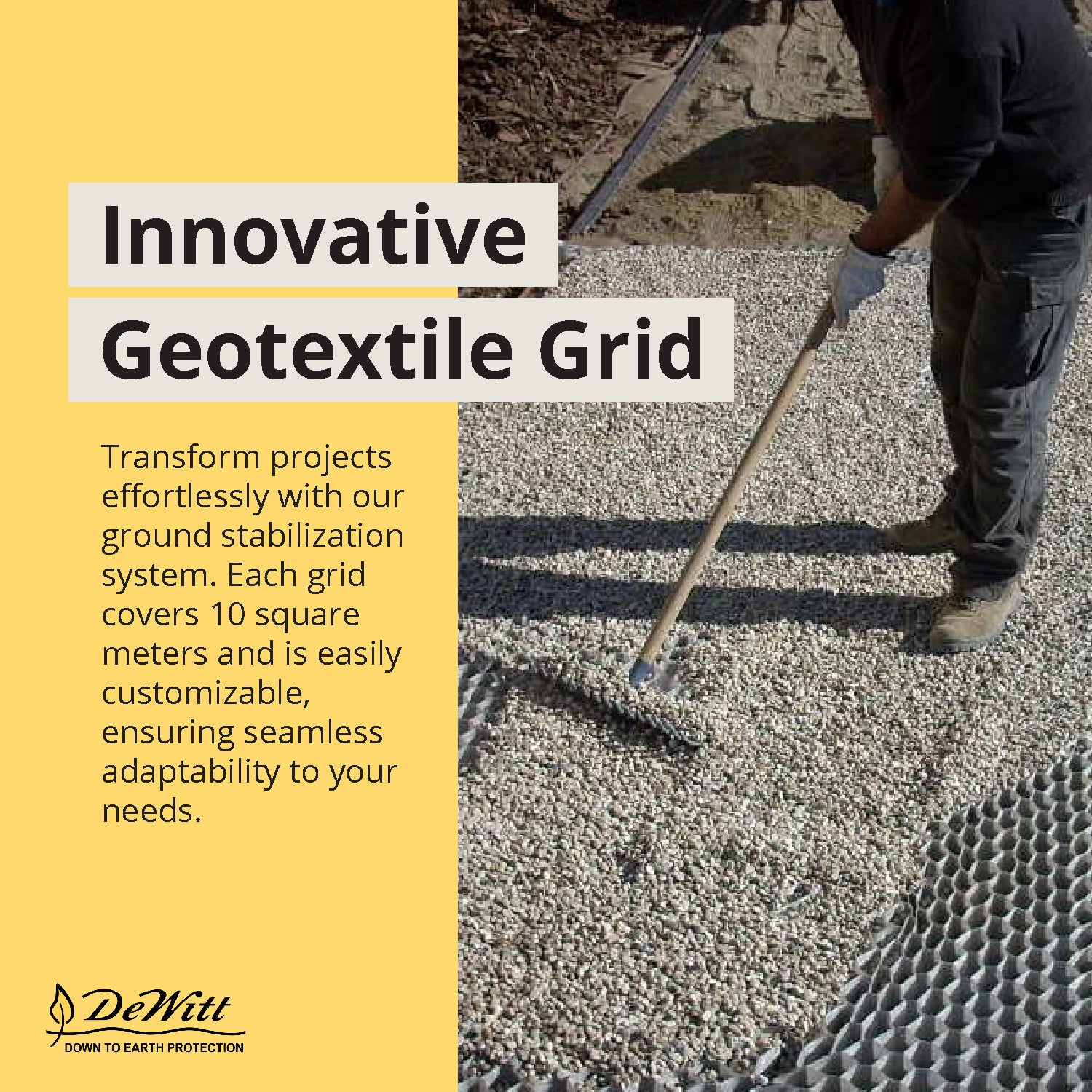 DeWitt DuPont Geotextile 3D Honeycomb 8.5 Ounce Ground Grid Stabilization System - VMInnovations
