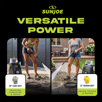 Sun Joe 11.5Amp 1450PSI 1.45GPM Electric Water Pressure Washer, Green (Open Box)