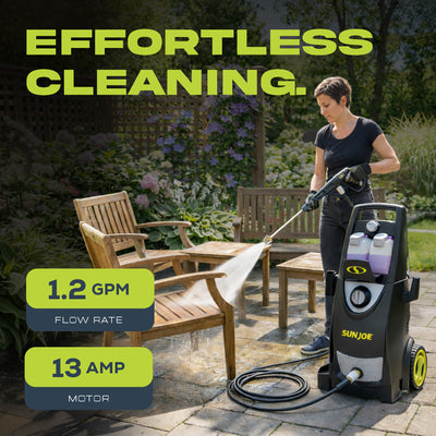 Sun Joe Electric Pressure Washer, Power Washer with Wheels, SPX3000 (For Parts)
