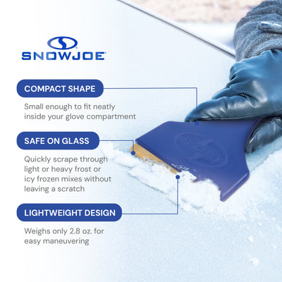 Snow Joe Brass Ice Scraper with Durable Brass Blade & Comfort Grip (Open Box) - VMInnovations