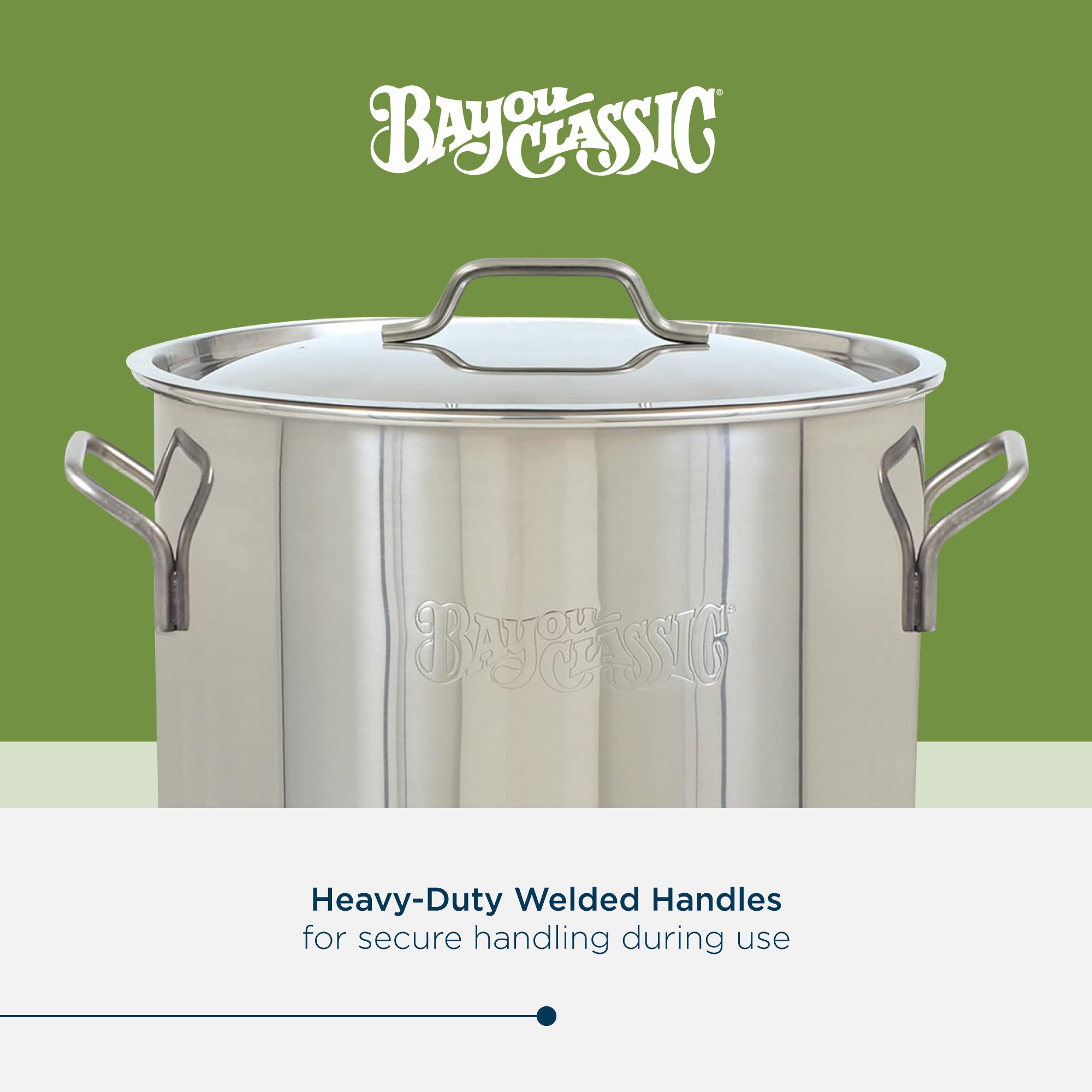 Bayou Classic 30 Quart / 7.5 Gallon Stainless Steel Kettle Pot with Lid (Used)