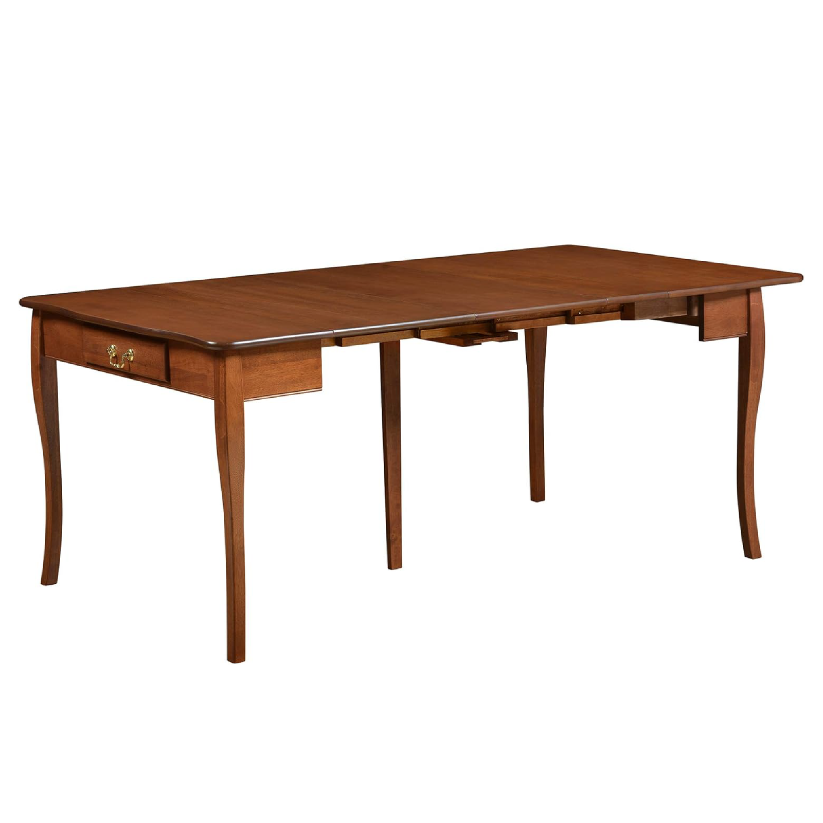 Stakmore Expanding Convertible Console to Dining Room Table w/ 2 Leaves, Cherry - VMInnovations