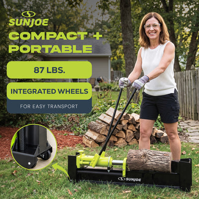 Sun Joe Hydraulic Steel Beam Log Splitter, 10 Ton Capacity wood Tool (For Parts) - VMInnovations