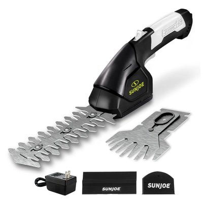 Sun Joe 2 in 1 Cordless Handheld Grass Shear and Hedge Trimmer, 7.2-Volt, Black - VMInnovations