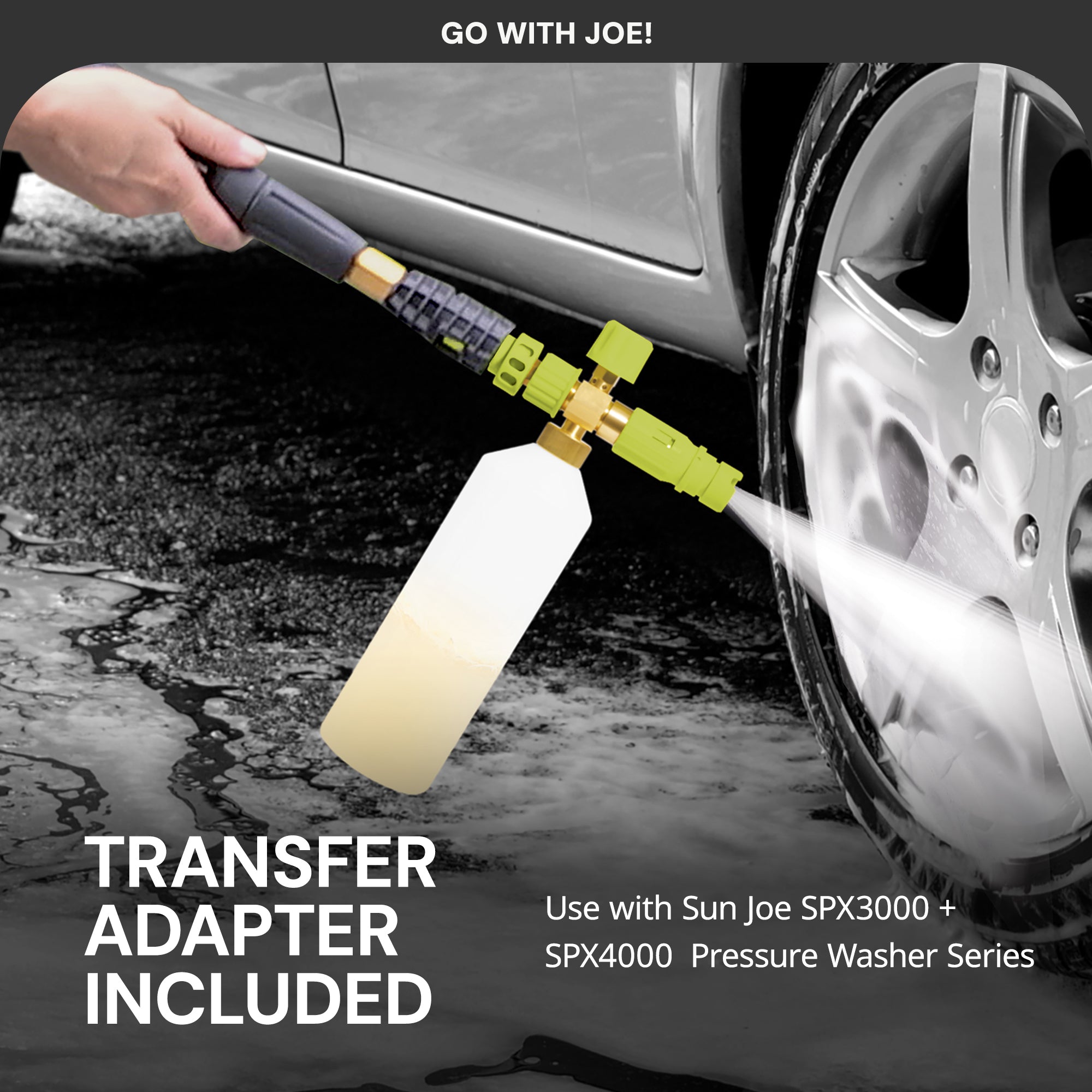Sun Joe Foam Soap Spray Cannon for SPX Series Pressure Washers, 34 Oz, SPX-FC34