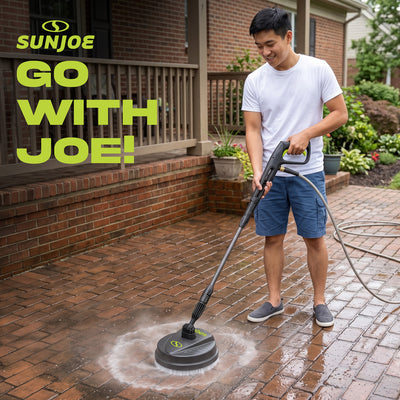 Sun Joe 10" Pressure Washer Attachment, Multi Surface, Green/Black (Open Box) - VMInnovations