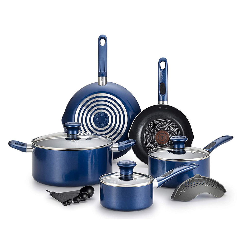 T-Fal Excite Pro Glide Nonstick Dishwasher Safe Cookware Set (Open Box)