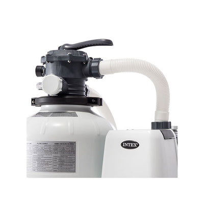 Intex Pool Sand Filter Pump with Pool Vacuum and Wall Mount Pool Surface Skimmer
