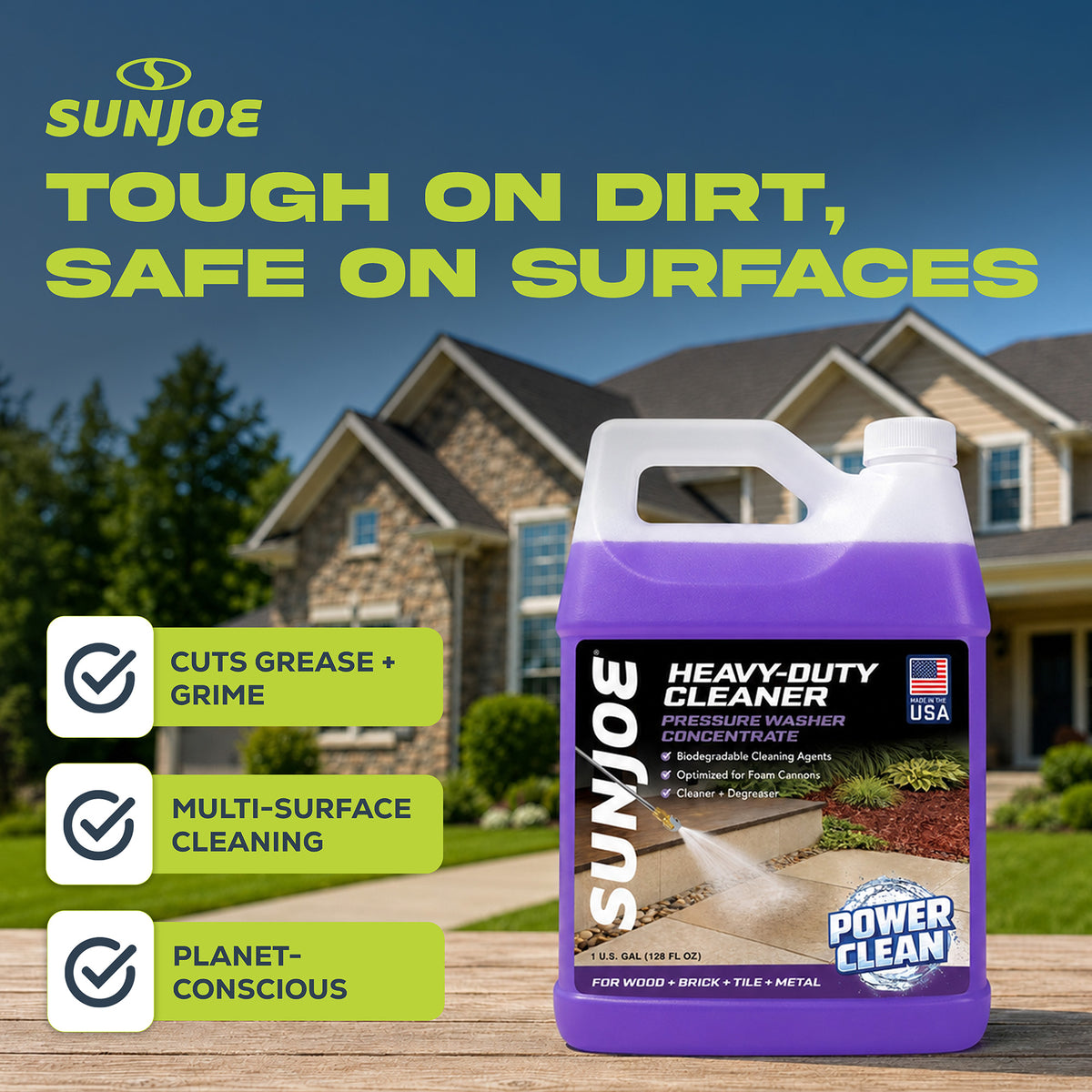 Sun Joe All-Purpose Pressure Washer Cleaner and Degreaser, 1 Gallon, SPX-APC1G