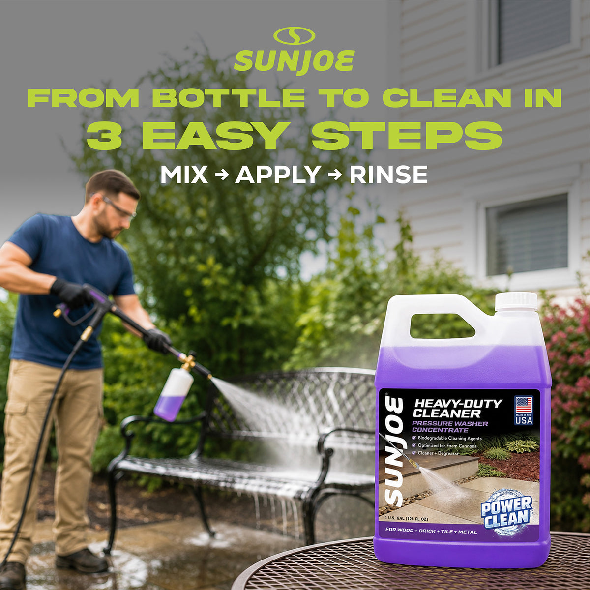 Sun Joe All-Purpose Pressure Washer Cleaner and Degreaser, 1 Gallon, SPX-APC1G