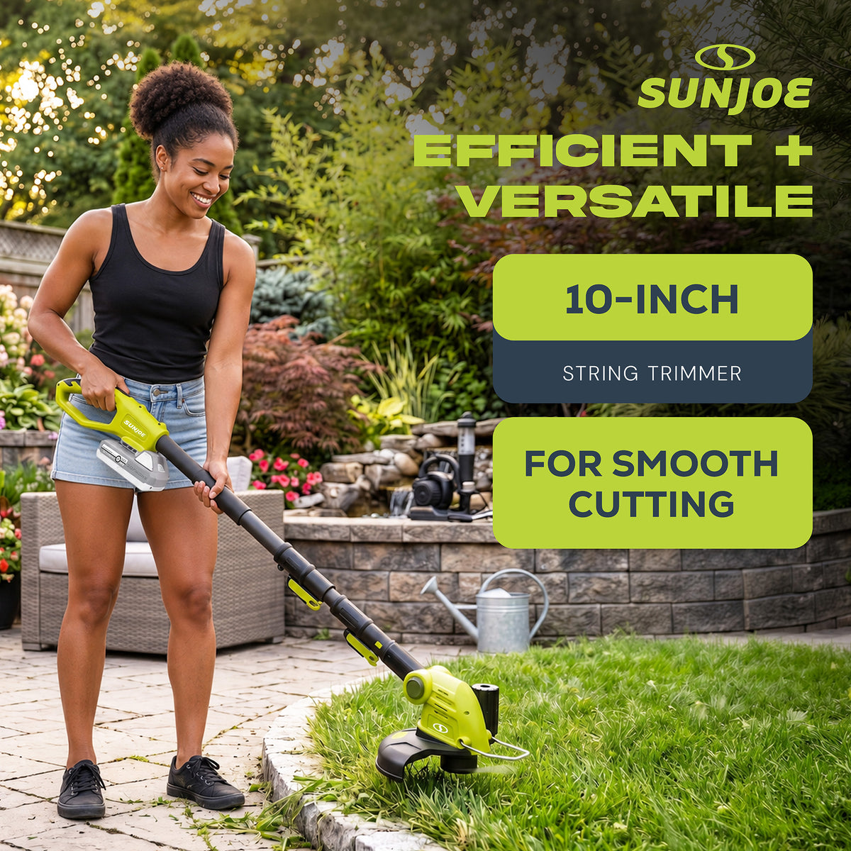 Sun Joe IONMAX Cordless Lawn Care System, Grass and Hedge Trimmer with Pole Saw - VMInnovations