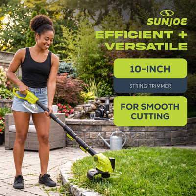 Sun Joe IONMAX Cordless Lawn Care System, Grass and Hedge Trimmer with Pole Saw - VMInnovations
