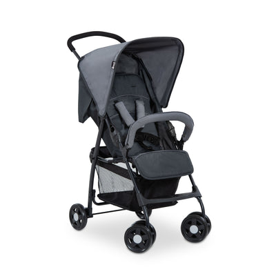 hauck Sport T13 Lightweight Compact Foldable Stroller Pushchair, Charcoal Stone - VMInnovations