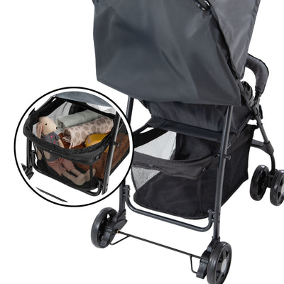 hauck Sport T13 Lightweight Compact Foldable Stroller Pushchair, Charcoal Stone