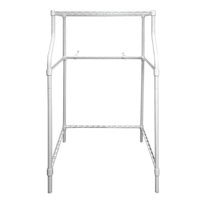 Magic Chef Compact Powder Coat Metal Laundry Drying Rack Stand, White (Open Box)