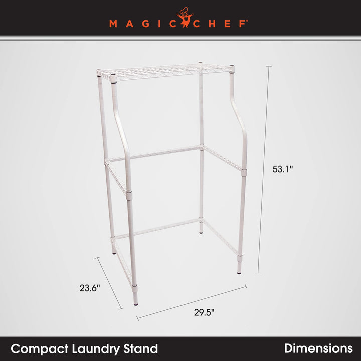 Magic Chef Clothing Drying Rack Stand for Laundry, Powder Coated Metal, White