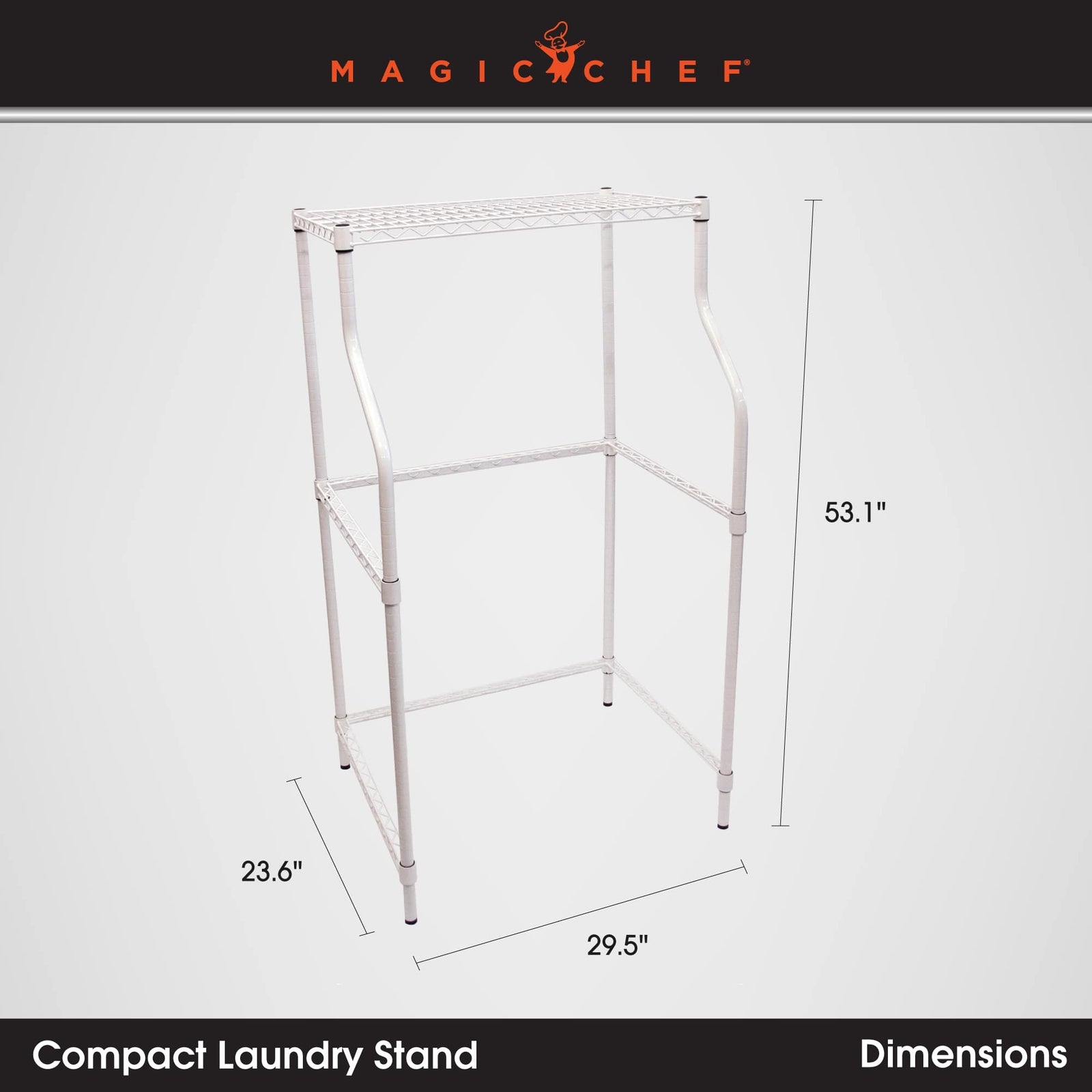 Magic Chef Compact Adjustable Metal Laundry Drying Rack Stand, White (For Parts) - VMInnovations
