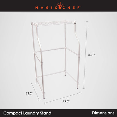 Magic Chef Compact Powder Coat Metal Laundry Drying Rack Stand, White (Open Box)