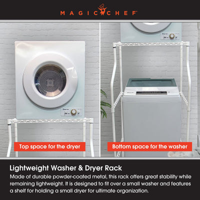 Magic Chef Compact Powder Coat Metal Laundry Drying Rack Stand, White (Open Box) - VMInnovations