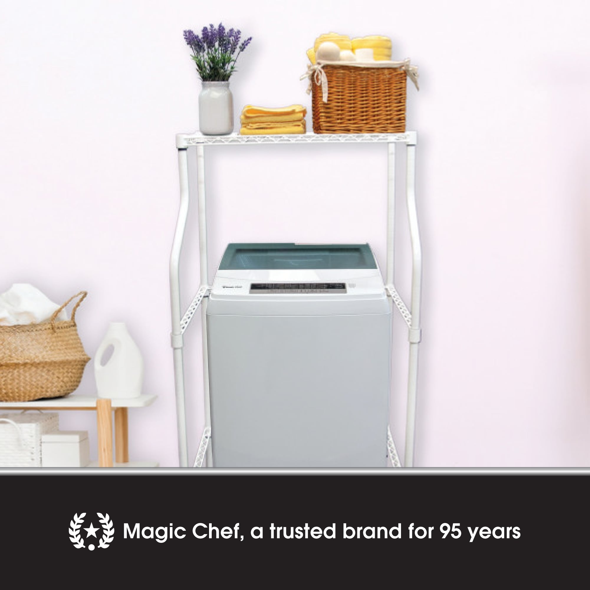 Magic Chef Compact Powder Coat Metal Laundry Drying Rack Stand, White (Open Box) - VMInnovations