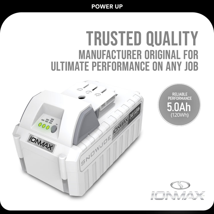 Snow Joe Authentic EcoSharp Pro Lithium-Ion Battery, 24 Volt, 5.0-Ah (Open Box)