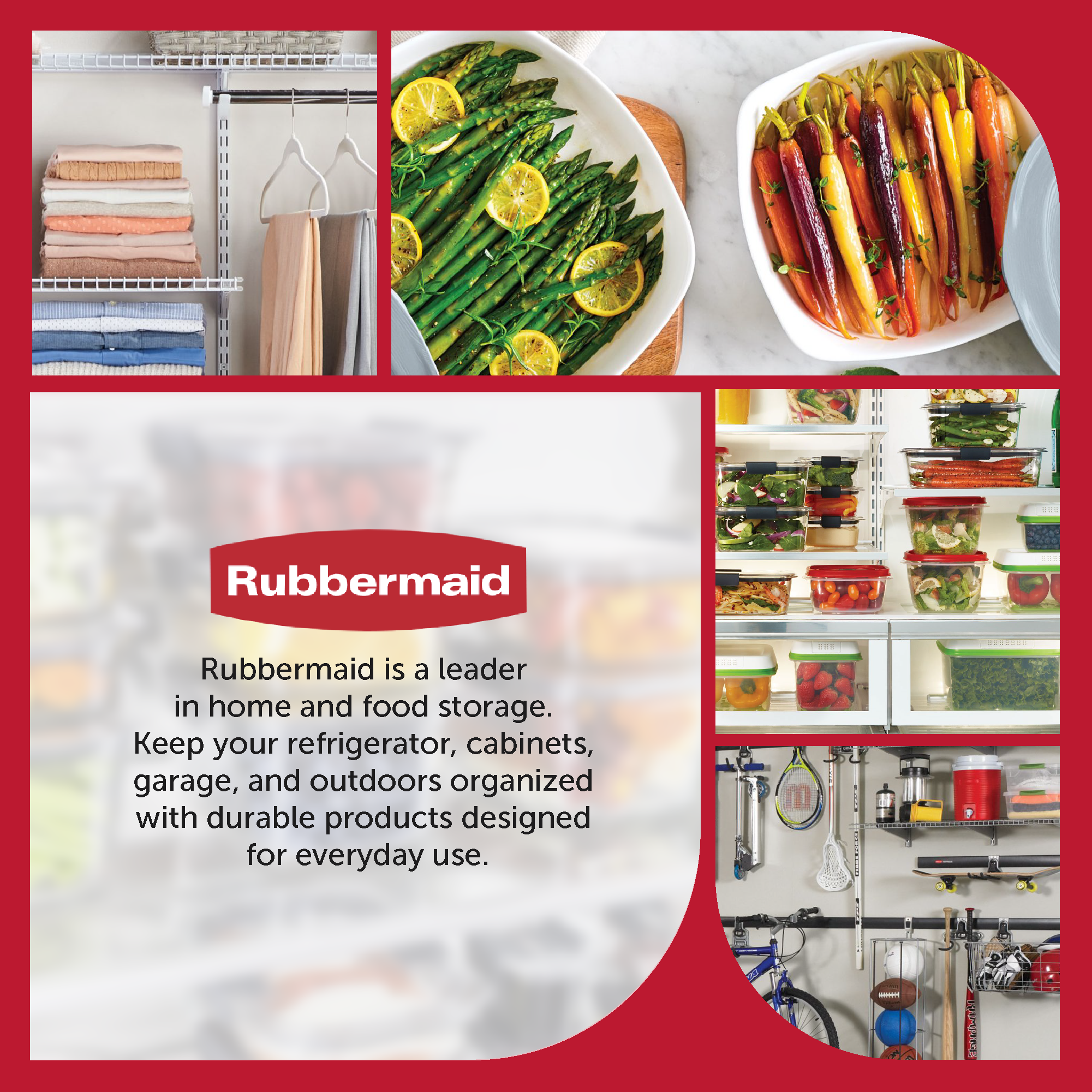 Rubbermaid Shed 50 Pound Capacity 34 In Tool and Sports Rack (Open Box) (2 Pack) - VMInnovations