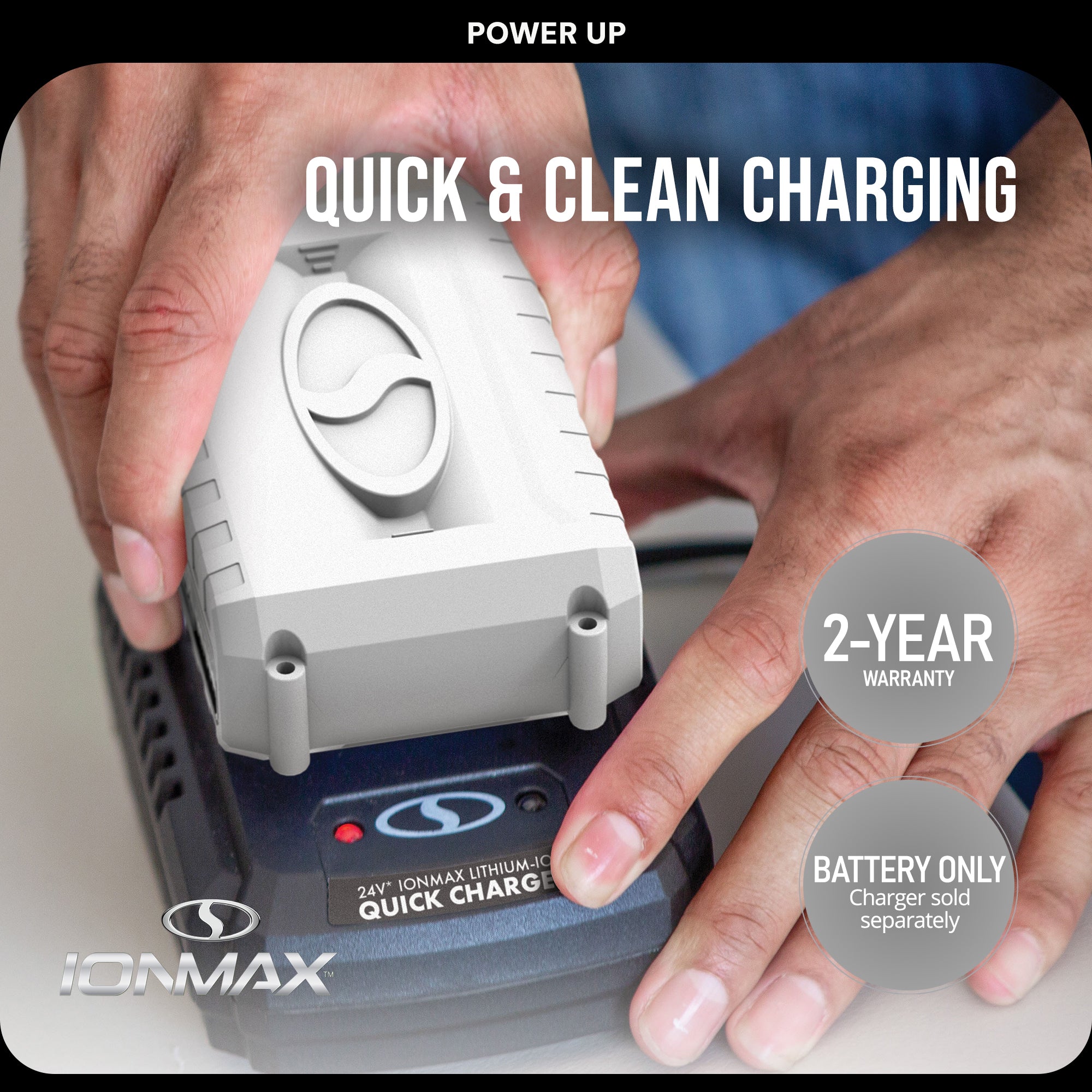 Snow Joe IONMAX 24V Lithium-Ion Battery, Universal Battery System (Used) - VMInnovations