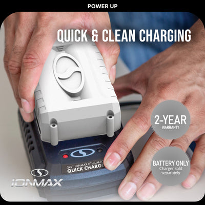 Snow Joe IONMAX 24V Lithium-Ion Battery, Universal Battery System (Used) - VMInnovations