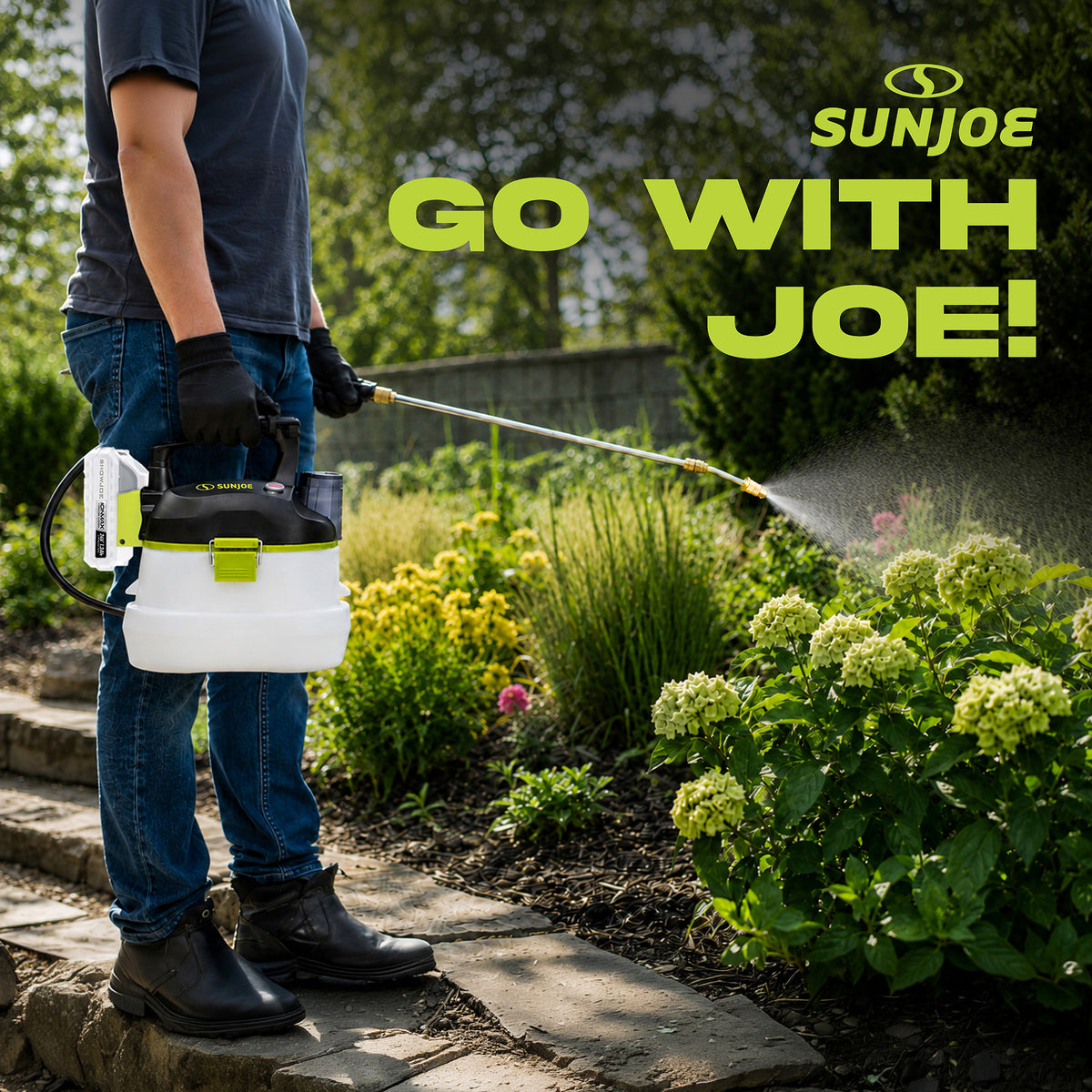 Sun Joe 24V Cordless Electric Garden Sprayer with Adjustable Wand, 24V-GS-LTW - VMInnovations