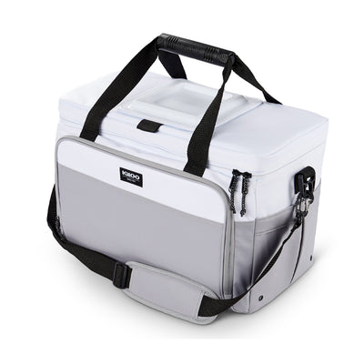 Igloo Coast Durable & Compact 36 Can Cooler Duffel Bag, White and Gray (Used)