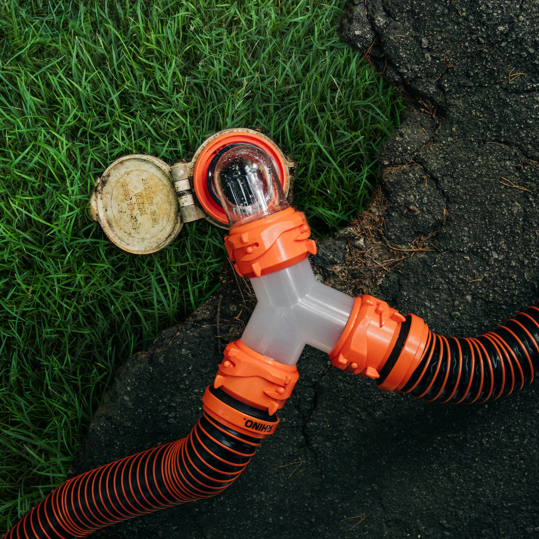 Camco RhinoEXTREME 20 Ft Sewer Hose Kit w/360 Degree Swivel Fitting (Open Box)