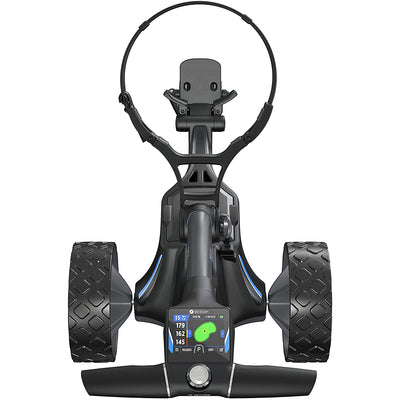 Motocaddy M5 GPS 3 Wheel Golf Electric Caddy w/ Carrying Golf Club Bag, Fuchsia