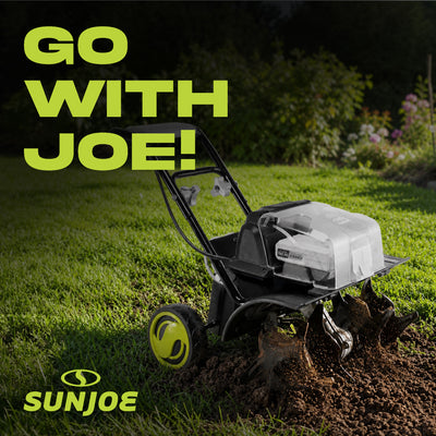 Sun Joe 24V Cordless Garden Tiller Cultivator Accessory Kit, Black, 24V-X2-TLR14