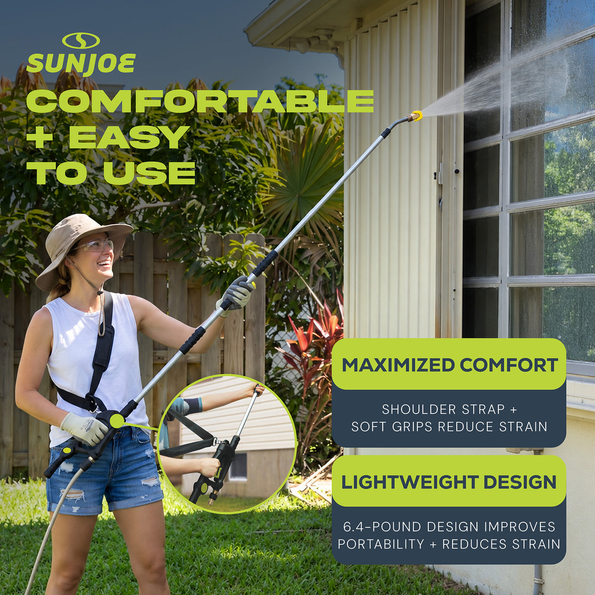 Sun Joe 9 Foot Universal Pressure Washer Sky Lance Extension Wand Kit (Open Box) - VMInnovations