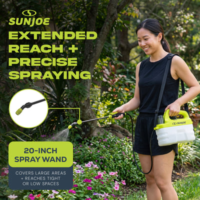 Sun Joe 4V Cordless Chemical Sprayer with 3W Motor and Battery, 1 Gal, SJ-APS-1G