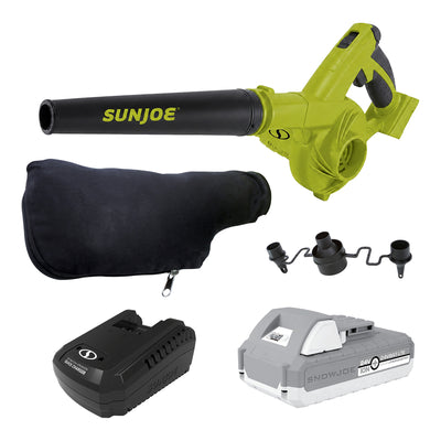 Sun Joe 24V IONMAX Work Shop Blower and Vacuum Battery Charger, 24V-WSB-LTE - VMInnovations