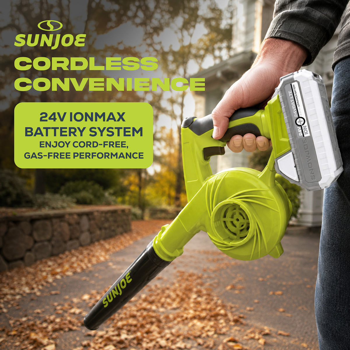 Sun Joe 24V IONMAX Work Shop Blower and Vacuum Battery Charger, 24V-WSB-LTE - VMInnovations