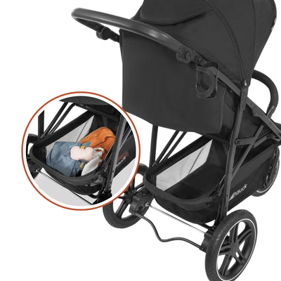 hauck Stroller Rapid 3R Reclining Seat, Compact Fold Stroller with Rubber Tires - VMInnovations