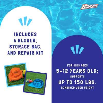 Banzai Inflatable Bounce Play Center w/ 20 Balloons (Open Box) - VMInnovations