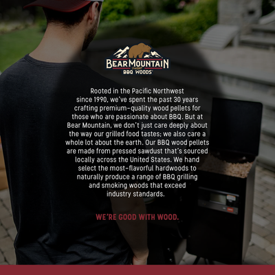 Bear Mountain All Natural Bourbon Craft Blend Smoker Pellets, 20lbs (Open Box)