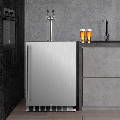 IceJungle Full Size Kegerator Outdoor Tap Draft Beer, Stainless Steel (Damaged) - VMInnovations