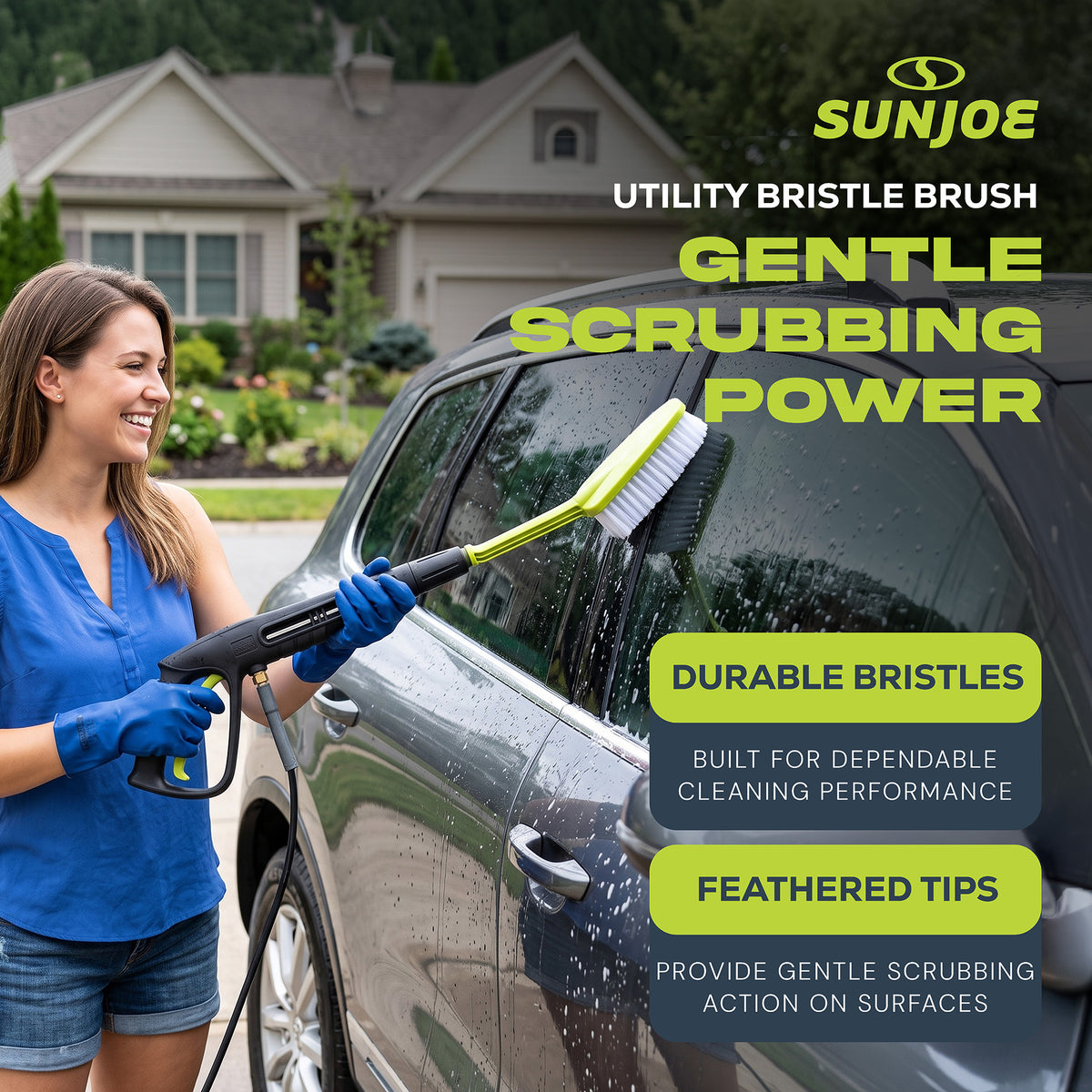 Sun Joe Auto Cleaning System, Pressure Washer Kit, Rotating Brush, SPX-ACS-MAX