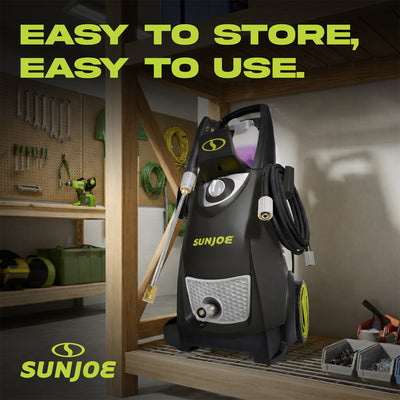 Sun Joe Electric Pressure Washer, Portable Power Washer with Wheels (Open Box)