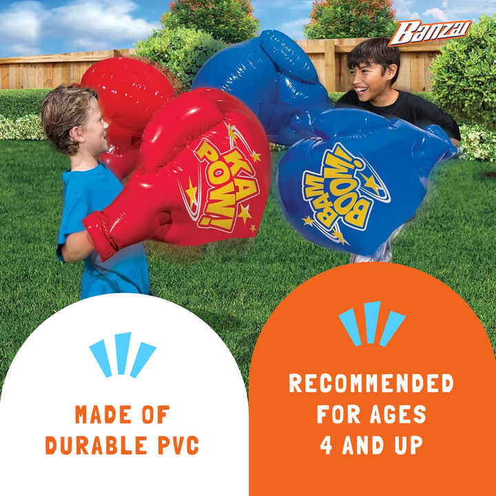 Banzai Battle Bop Combo Pack w/ Inflatable Gloves & Body Bumpers, 2 Pairs Each