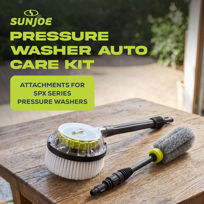 Sun Joe Car Cleaning Accessory Kit Pressure Washer Brush Set, CCK (Open Box)